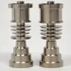 2021 Universal Titanium Nail 10&14& 18mm 6 in 1 4 in 1 Adjustable Male or Female joint Carb Cap nails for Glass Pipe Bong