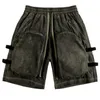 Shorts masculinos Chaopai High Arcade Estilo Zipper Multi Bolso Solto Shorts Homens de Verão de Verão Roupas Lazer Calças Esportivas