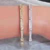 Gold Color Charm Bracelets Bangles For Women Birthday Gift Copper Cubic Zirconia Cuff Braclet Femme Dubai Fashion Jewelry