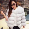 EDC8 S-3XL Mink Coats Women 2022 Winter Top Fashion Pink FAUX Fur Coat Elegant Thick Warm Outerwear Fake Fur Woman Jacket