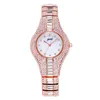 GEDI Brand Donne orologi Top Luxury Full Rhinestone Crystal Wristwatch Regalo Dono orologio Relogio Feminino Montre Femme 210310