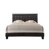 ABD stok yatak odası mobilya kraliçe yatak espresso PU 26350Q A04