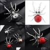 Pins, Brooches Jewelry Japan And South Korea Imitation Pearl Spider Brooch Female 2021 Fashion Animal Clothing Aessories Drop Delivery Fsijh