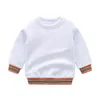 Pull en coton à manches longues pour bébés garçons et filles, sweat-shirt pour enfants de 2 à 7 ans, printemps-automne