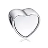 Sublimatie Lege Hart Charms Po Bead Metal Charme voor Valentijnsdag Gift Transfer Printing Verbruiksartikelen 10 stuks / partij 210720