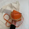 Evening Bags Fashion Thick Chain Shoulder Bag Women Rhombus Crossbag Pu Leather Designer Lady Handbag Mini Vintage Messenger Purses