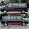 2 STKS BUS CALIFORNIA T6 30 EDITION Auto Deur Skirt Stripe Sticker Per Volkswagen VW Multivan Transporter T4 T5 T6 Accessori