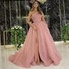 dusty pink prom dresses