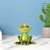 Yoga Frog Statue Resin Figurines Office Home Decoration Desktop Decor Handmade Crafts Sculpture Entrance Wine Cabinet Ornaments