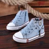 Kid Sneaker Toddler Tjej Skor Tenis Infantil Boy Canvas Skor Andglas Barn Running Sko Sport Bebe Baby High Top Zapatilla 210303