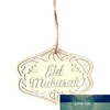 10 sztuk / paczka DIY Eid Mubarak ozdoby Drewniane Wisiorki Hollow Crafts Ramadan Decor