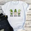 Camisetas Femininas Camisetas Femininas St Patricks Day Gnome Shirt Feminina 2022 Tshirt Shamrock Graphic Tees Meninas Moda Roupas Cartoon Top