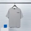 2022ss Sweat-shirt sable été nouveau coton de haute qualité impression à manches courtes col rond panneau T-shirt surdimensionné Couleur: noir blanc tr33