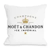 CUSHIONDECORATIVE PALLOW Black Velvet Print Moet Cushion Cover Cotton Made Pudow Case Soft Case High Quality Printing1453467