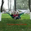 106x55inch Outdoor Parachute Cloth Hammock Foldable Field Camping Swing Hanging Bed Nylon Hammocks With Ropes Carabiners 44 Colors4732944