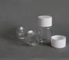 20 мл прозрачного домашнего животного маленькие круглые бутылки пластиковые бутылки таблетки капсула с винтовой крышкой