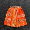 Klasyczny Kwiat Kapitalny Kapital Mężczyźni Kobiety Kolory Patchwork Spodenki Casual Breechcloth Men Casual Shorts Odzież