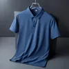 Polos de verano para hombre, de secado rápido, informales, de algodón helado, de manga corta, de alto volumen, con armadura, suministro de diamantes, pareja de golf, estampado 3d, camiseta sin mangas para fitness