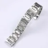 Armbandband voor serie solide roestvrij horloge -accessoires band 22 mm staal zilver matte textuur5622275