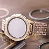 20mm 22mm Watch Strap + Bezel for Samsung Galaxy Watch 42mm 46mm Woman Stainless Steel Link Bracelet Band for Watch 3 41mm 45mm H0915