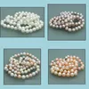 Beaded Necklaces & Pendants Jewelry 8-9Mm Natural Pearl Necklace 18Inch 925 Sier Clasp Womens Gift Drop Delivery 2021 Qxp2I
