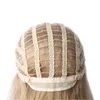 Woodfestival Medium Längd Blond Wig Heat Motent Fiber Hair Straight Synthetic Ombre 45cm Party Cosplay4773232