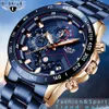 LIGE 2021 nouvelle mode hommes montres étanches avec haut en acier inoxydable marque de luxe sport chronographe montre à quartz hommes Relogio Masculino