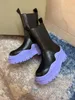 The new rubber Short boots jelly color Half shoes bottom 6 cm high help thick Whole Round Toes Plain Luxury goods size 35 to 32993025
