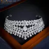 Haarspangen Haarspangen A356 Barock handgefertigte Braut Hochzeit Schmuck Großhandel Kristall Strass Tiaras Brautkrone Festzug Party Stirnband