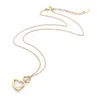 Donne in argento Collana a catena Collana Gold Pendant Personalizzato Avere Affinità Mutua Amore Promise il regalo della sposa per il fidanzamento collane delle donne della festa di nozze