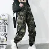 Vår militär lastbyxor kvinnor kamouflage streetwear casual byxor män höft pop höga midja sweatpants hajuku lösa joggare 210915