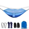 260*140cm Mosquito Net Hammock Outdoor Parachute Cloth Hammock Field Camping Tent Garden Camping Swing Hanging Bed With Rope Hook XVT1736