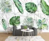 Fonds d'écran Feuille Tropical Feuille d'USavasseur Nordic Rain Forêt Mural Forêt Pour salon Art Decor Decor Maquillage Robinet Documents Accueil