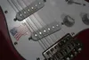 Neuankömmling Hochwertige rote E-Gitarre Lindenkorpus Ahornhals Chrom-Hardware
