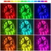 Bande lumineuse à LED RGB 16.4FT Bluetooth Changement de couleur de la lumière App Control Smart LEDs Stripr Colors Picking Multicolore Music Lighting for Bedroom Room Party oemled