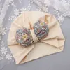 Newborn baby Hair Accessories Cotton summer thin men039s and women039s baby fontanelle Bow Hat 012M Y22031127307569