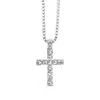 2021 Hip Hop Jesus Cross Pingente Colar para Homens Mulheres Moda Jóias Bling Strass Cristal Cruz Colar