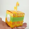 100pcs Cute Animal Candy Box Baby Shower Sweet Gift Wrap Decorazione della festa nuziale Faovrs Scatole per imballaggio di cioccolato