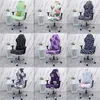 Office Computer Gaming Chair Covers Stretch Spandex Armchair Gamer Seat Cover Printed Household Racing Desk Rotating Slipcovers 211116