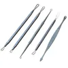 DHL 5pcs/set Blackhead Pimple Pimple Blaus Extractor Herramientas Cabeza negra Acné Retirar el kit de herramientas faciales de aguja Conjunto de productos para el cuidado de la piel