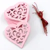 Nuovi ornamenti d'amore in legno festivi Decorazioni di nozze Regali di San Valentino Forniture di nozze Decorazione per feste 8cm * 8cm * 0.3cm ZC018