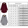 女性の冬の特大コート贅沢な長袖ウールフード付きジャケットファッション暖かいソリッドカラーボタン厚い服211104