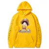 2021 Tek Parça Maymun D. Luffy Kazak Kazak Bahar Kadın Erkek Hoodies Harajuku Sudadera Y0803