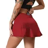 L-22 jupe de Tennis plissée femmes vêtements de sport Shorts de sport femme course Fitness danse Yoga sous-vêtements plage motard Golf jupes3