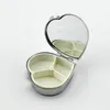 PortableMetal Round Pill Box Holder Medicine Tablet Capsule Boxes Container Storage Travel