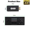 HD 4K 818 mini videogame console 628/821/660 8 bit retrô jogos clássicos com 2 dual portátil USB Wireless Controller Saída Dual Player para HDTV