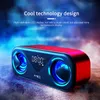 MC-H9 Bluetooth-Lautsprecher, kabellos, Bass, Stereo, LED-Anzeige, Wecker, Zuhause, Handy, Mini-Audio-Subwoofer, 3000 mAh, intelligente Lautstärke, Dual-Lautsprecher