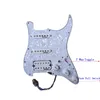 Voorbereide Pickguard SSH White WK Alnico pickups spiraal Split 7 Way Switch Multifunction Larded Wiring Harness