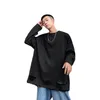 남자 티셔츠 가을 2022 Streetwear 힙합 라운드 넥 풀오버 긴팔 티셔츠 남성 한국어 버전 느슨한 구멍 간단한 캐주얼