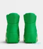 2021 Hommes Designer Botte technique rembourrée bottes à lacets tissu en maille de sport avec un fond épais de 6 cm taille 35-44